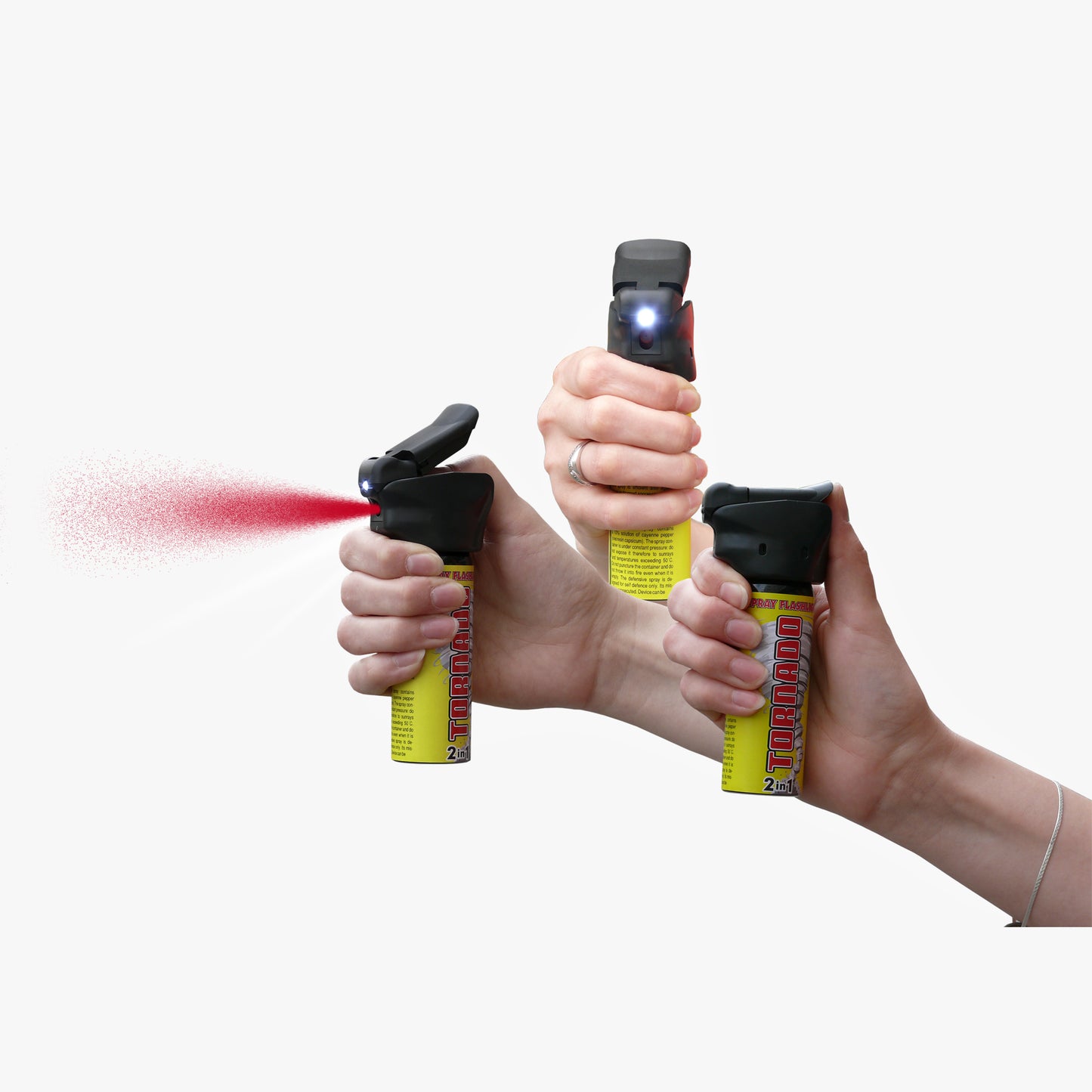 Pfefferspray Tornado mit Licht 40ml