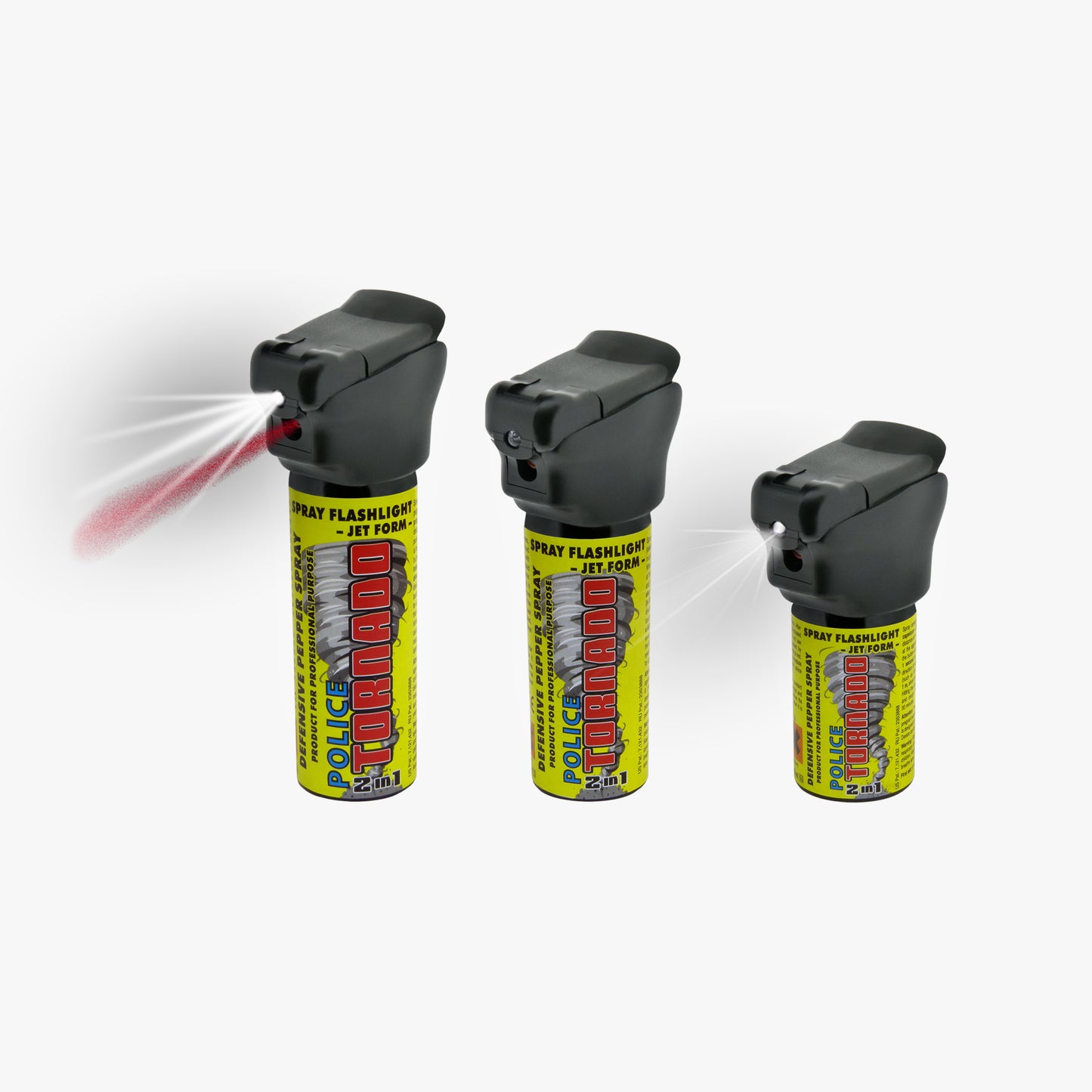 Pfefferspray Tornado mit Licht 40ml